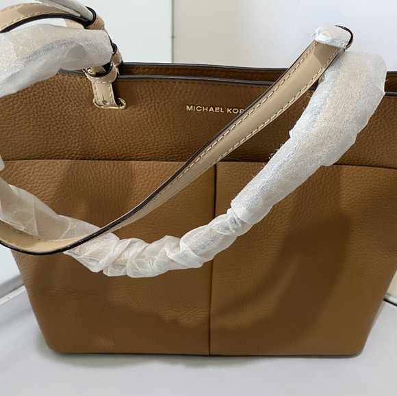 Michael kors Bedford pebbled leather tote med bag MK - Picture 3 of 16